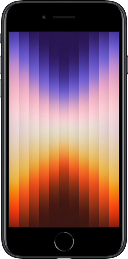 iPhone SE 2022, 64GB Černá (Stav A-, Baterie 100 %)