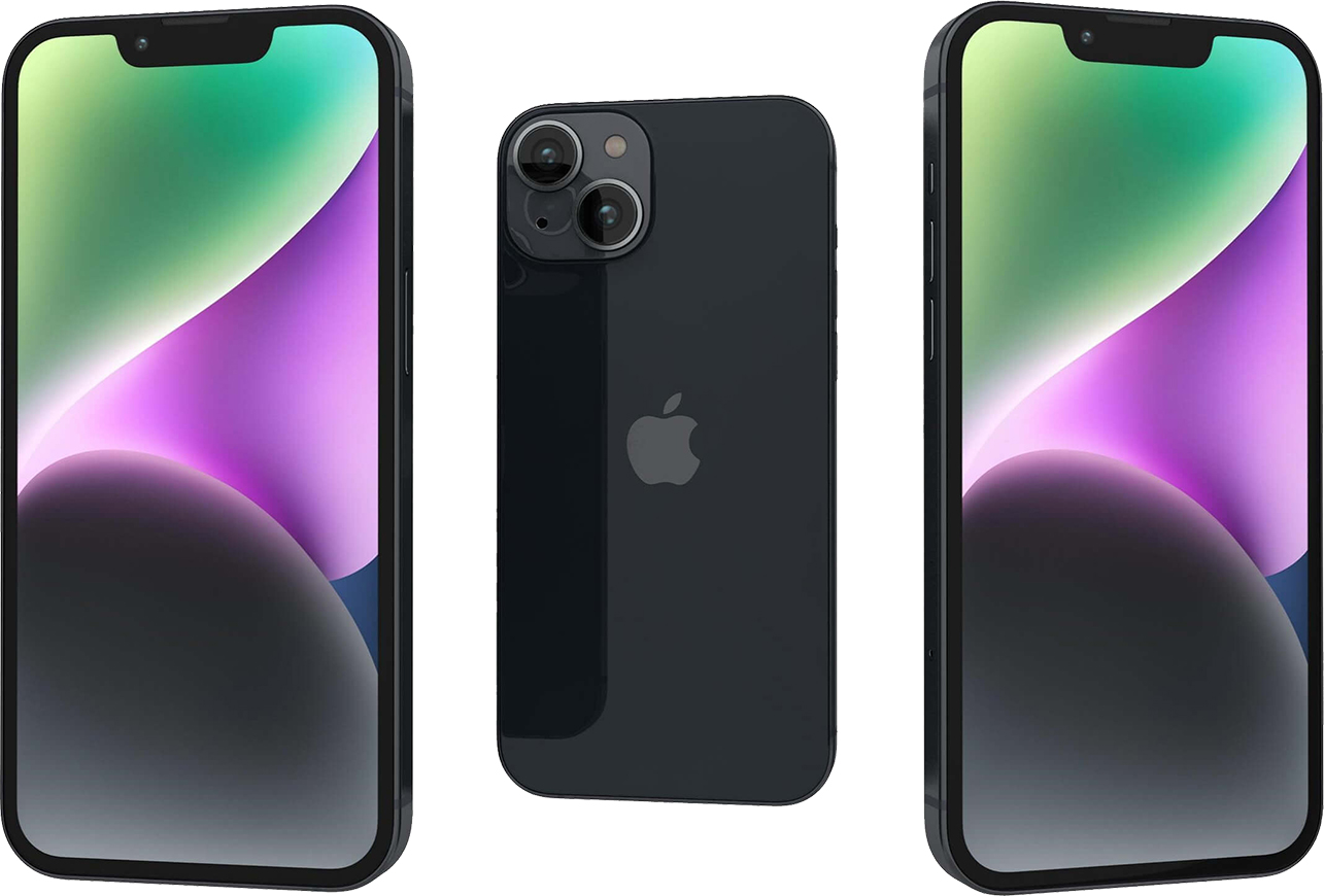 iPhone 14, 256GB Temně inkoustová (Stav A, Baterie 100 %)