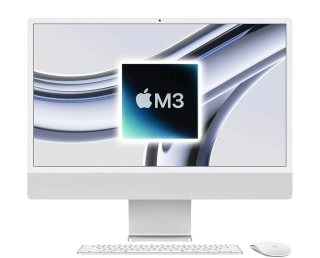iMac 24" (2023), M3 8CPU/10GPU 24GB/1TB Stříbrná (Stav A)